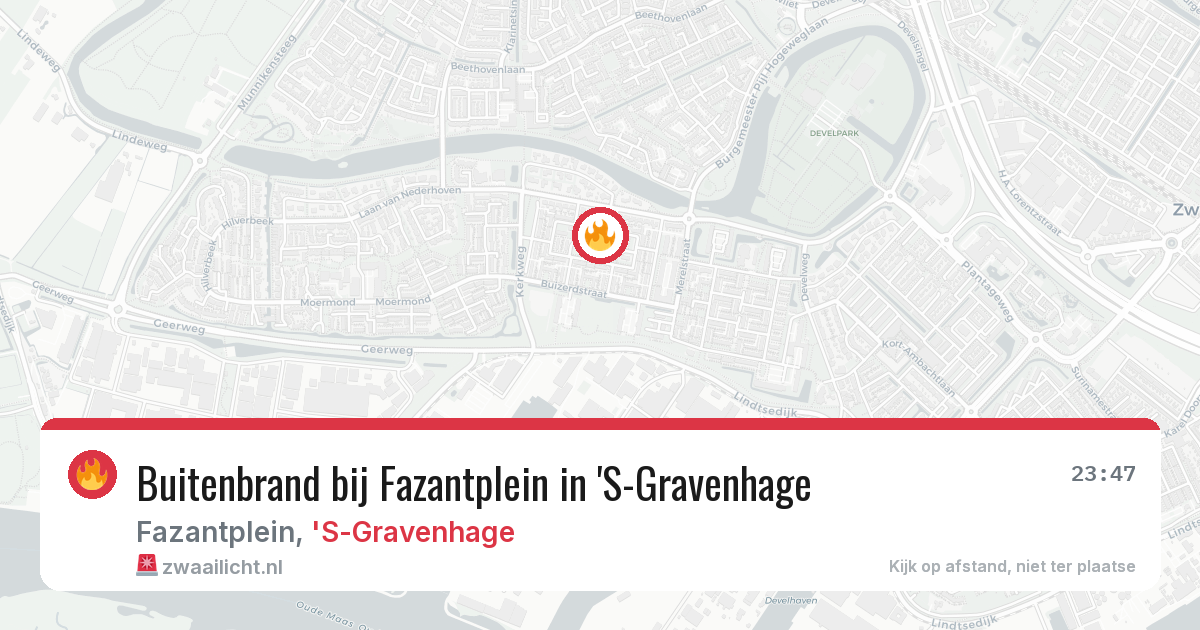 Buitenbrand bij Fazantplein in 'S-Gravenhage — 5 apr 2026