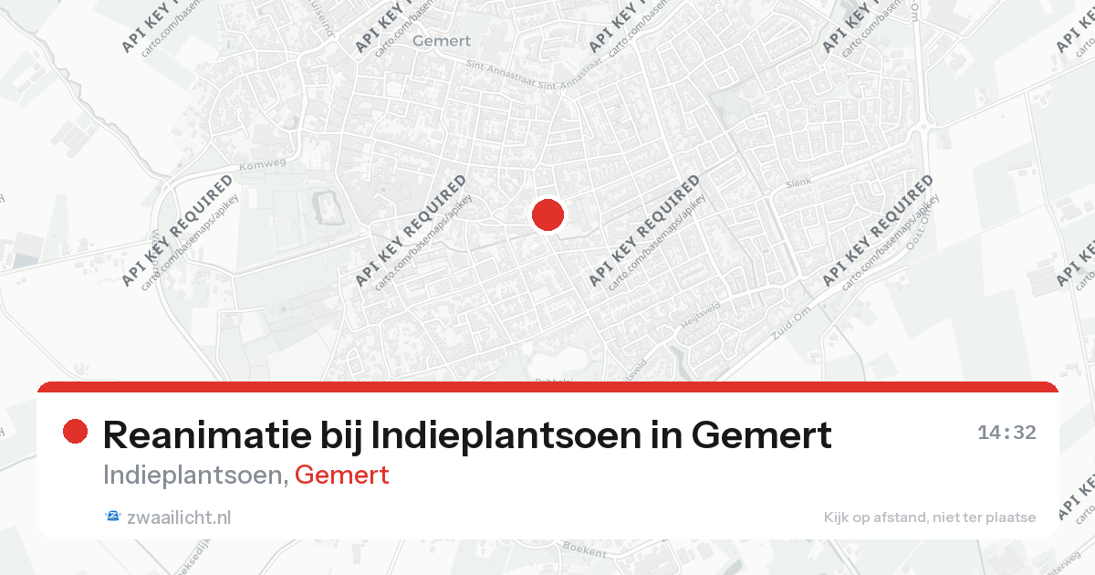 Reanimatie bij Indieplantsoen in Gemert — 26 aug 2026