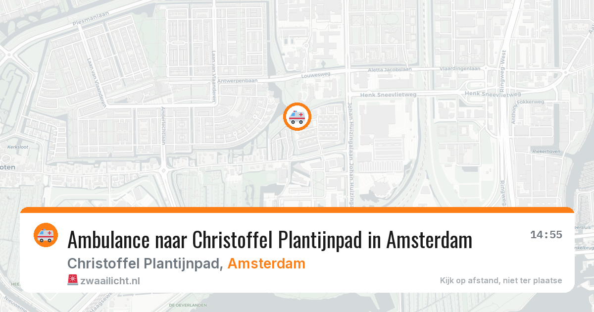 Ambulance naar Christoffel Plantijnpad in Amsterdam — 31 mrt 2026