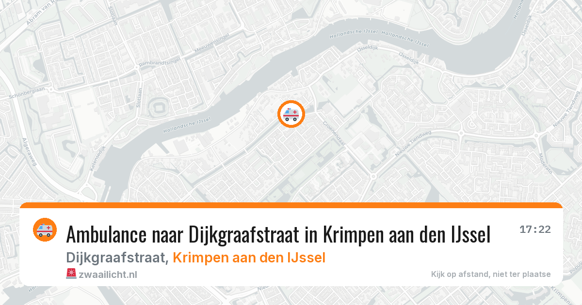 Ambulance naar Dijkgraafstraat in Krimpen aan den IJssel — 29 jan 2026
