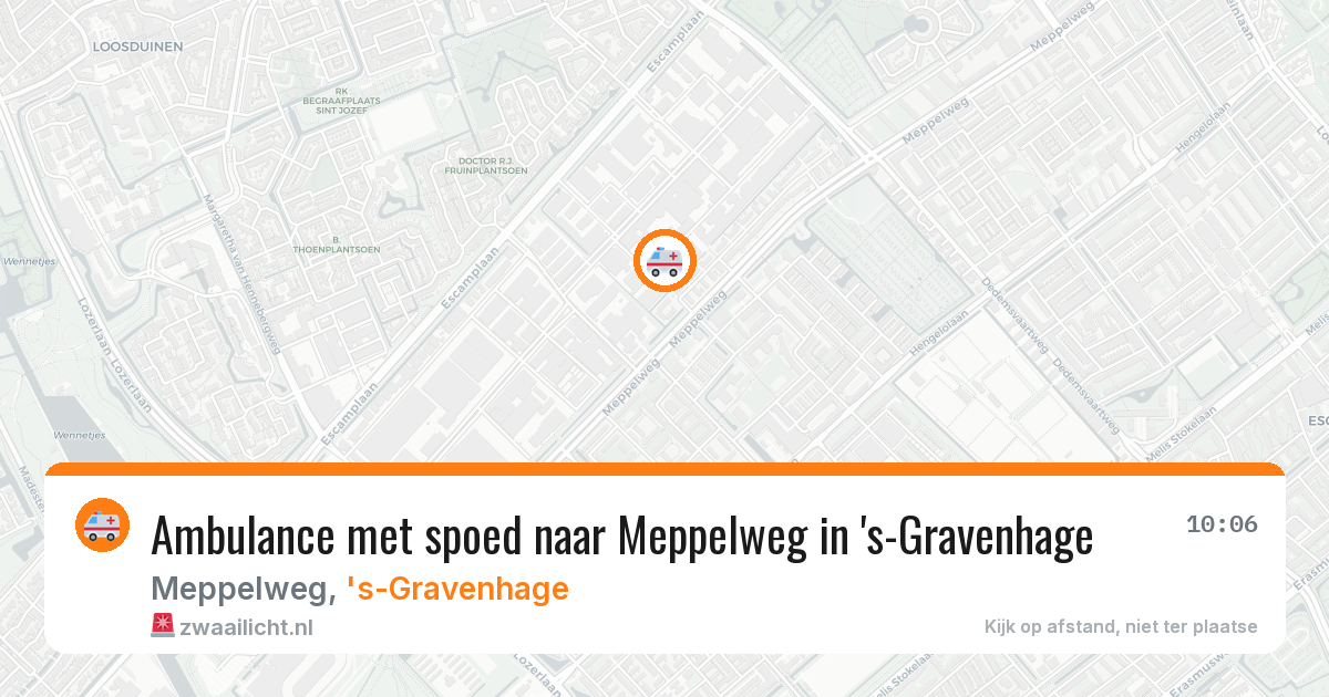 Ambulance met spoed naar Meppelweg in 's-Gravenhage — 29 jan 2026