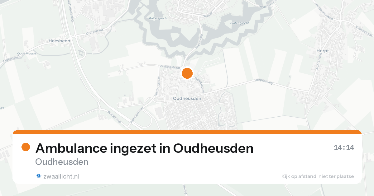Ambulance ingezet in Oudheusden — 31 jan 2026
