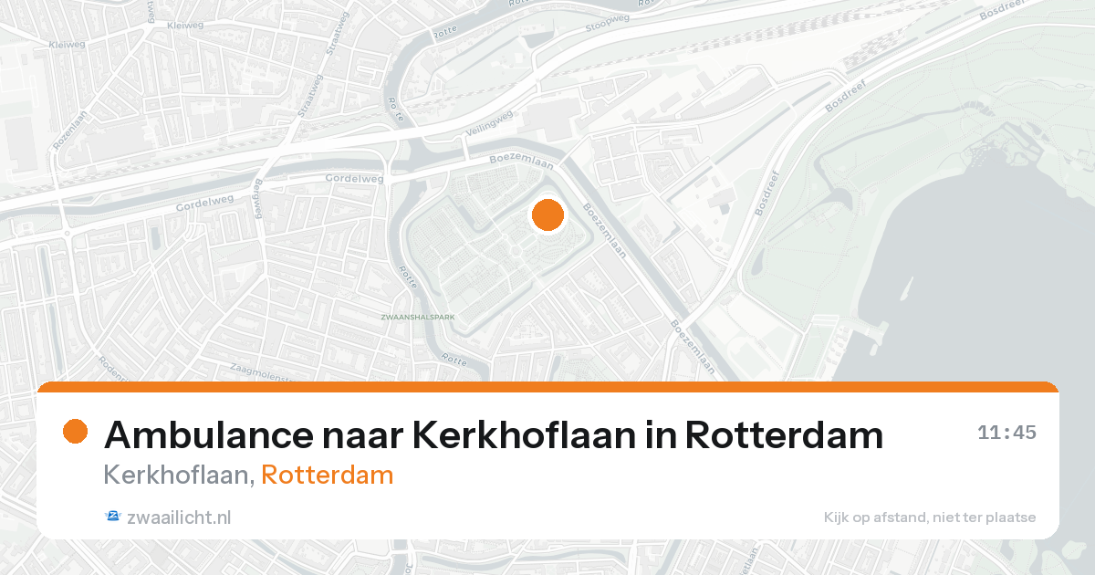 Ambulance naar Kerkhoflaan in Rotterdam — 17 aug 2026