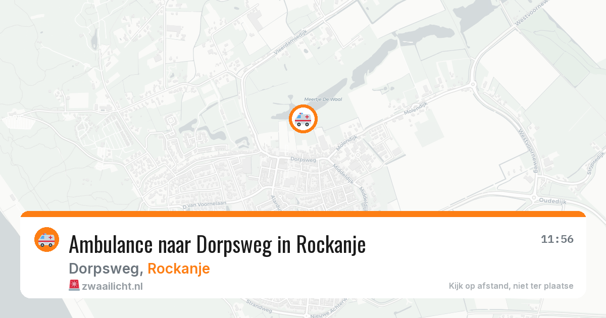 Ambulance naar Dorpsweg in Rockanje — 15 jun 2026