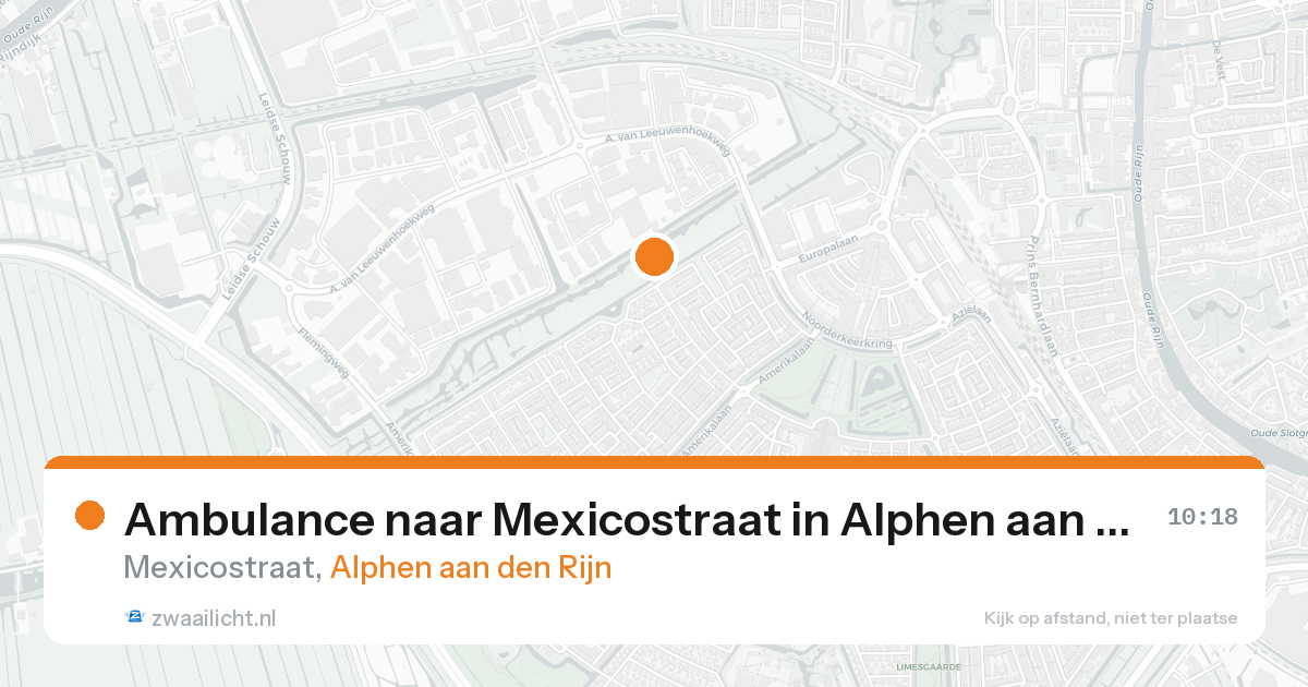 Ambulance naar Mexicostraat in Alphen aan den Rijn — 7 feb 2026