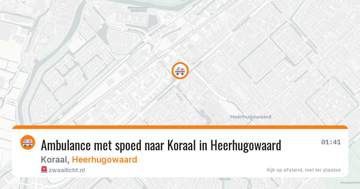 Ambulance met spoed naar Koraal in Heerhugowaard — 28 jan 2026