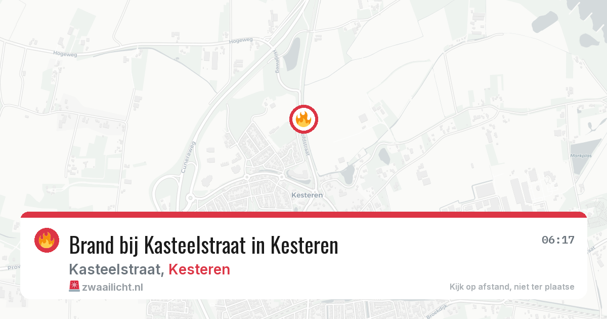 Brand bij Kasteelstraat in Kesteren — 30 jul 2026