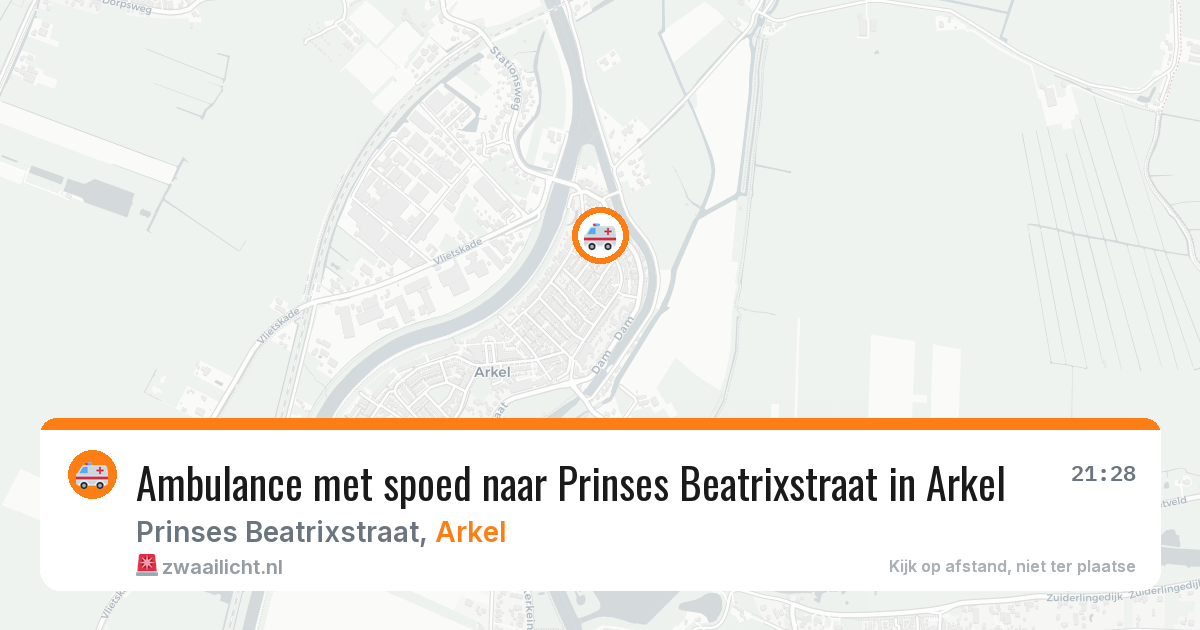 Ambulance met spoed naar Prinses Beatrixstraat in Arkel — 10 feb 2026