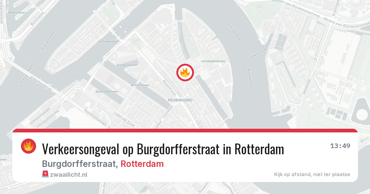 Verkeersongeval op Burgdorfferstraat in Rotterdam — 14 apr 2026