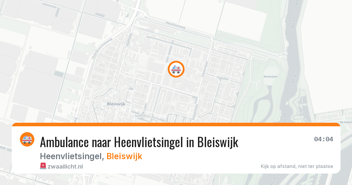 Ambulance naar Heenvlietsingel in Bleiswijk — 23 mrt 2026