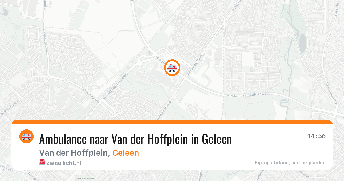 Ambulance naar Van der Hoffplein in Geleen — 9 jul 2026