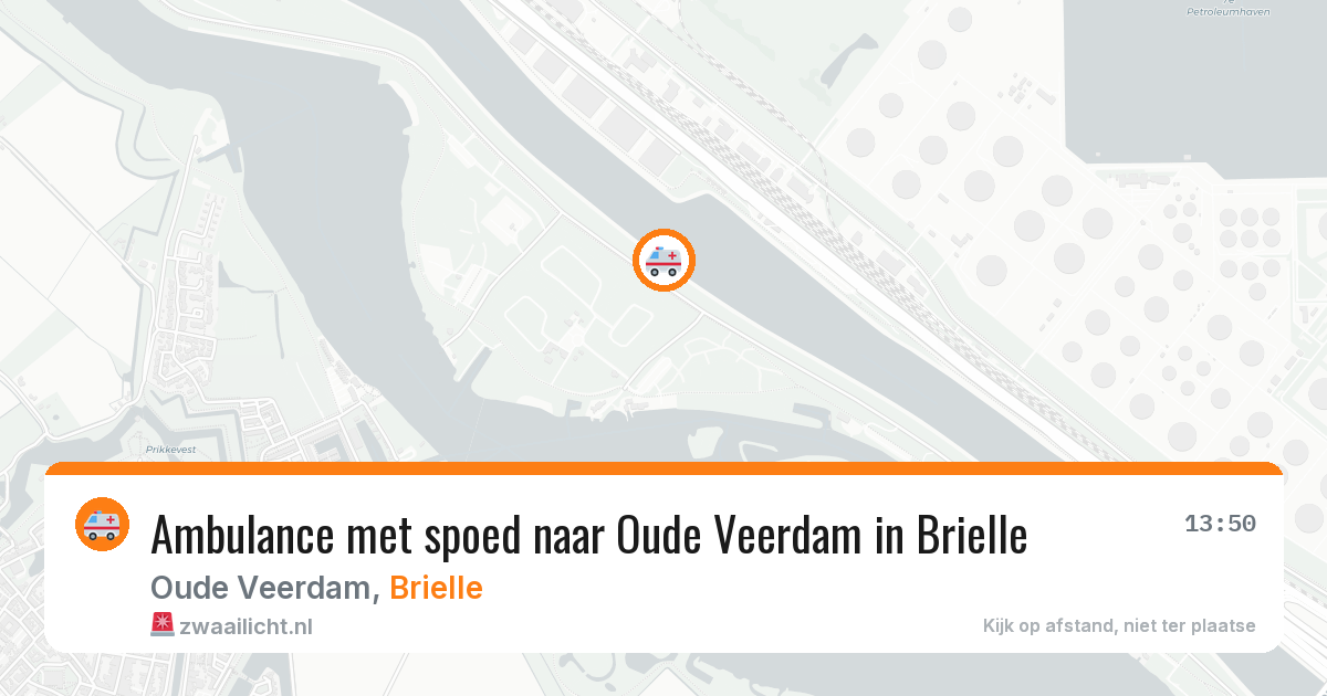 Ambulance met spoed naar Oude Veerdam in Brielle — 27 jun 2026