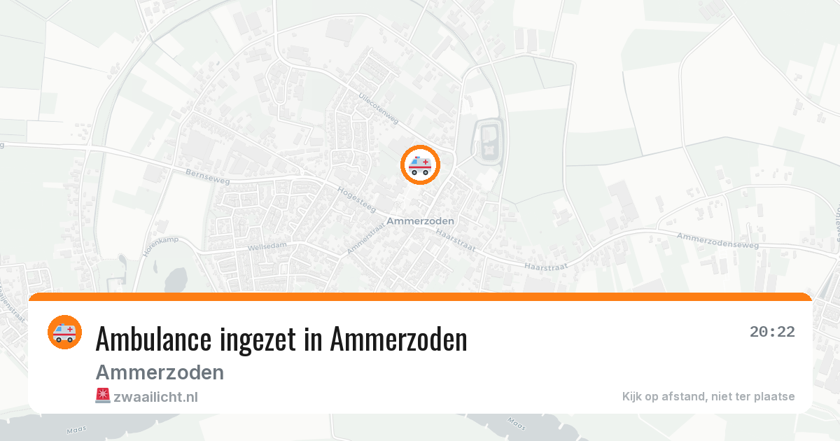 Ambulance ingezet in Ammerzoden — 19 mei 2026