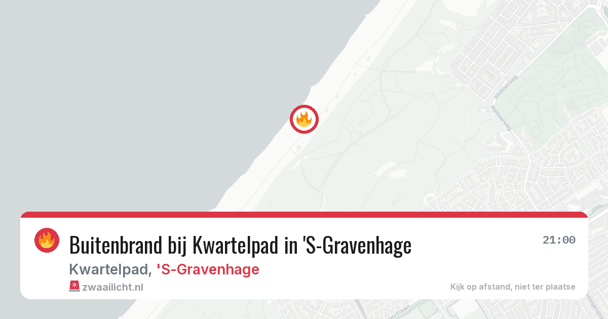 Buitenbrand bij Kwartelpad in 'S-Gravenhage — 7 aug 2026