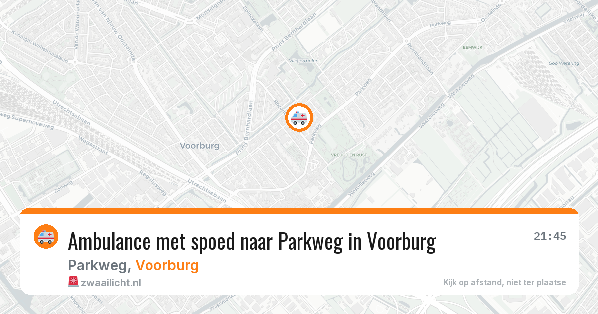 Ambulance met spoed naar Parkweg in Voorburg — 24 feb 2026