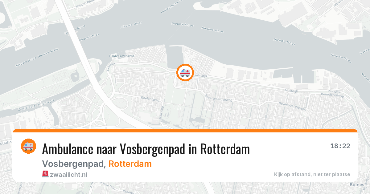 Ambulance naar Vosbergenpad in Rotterdam — 27 mei 2026