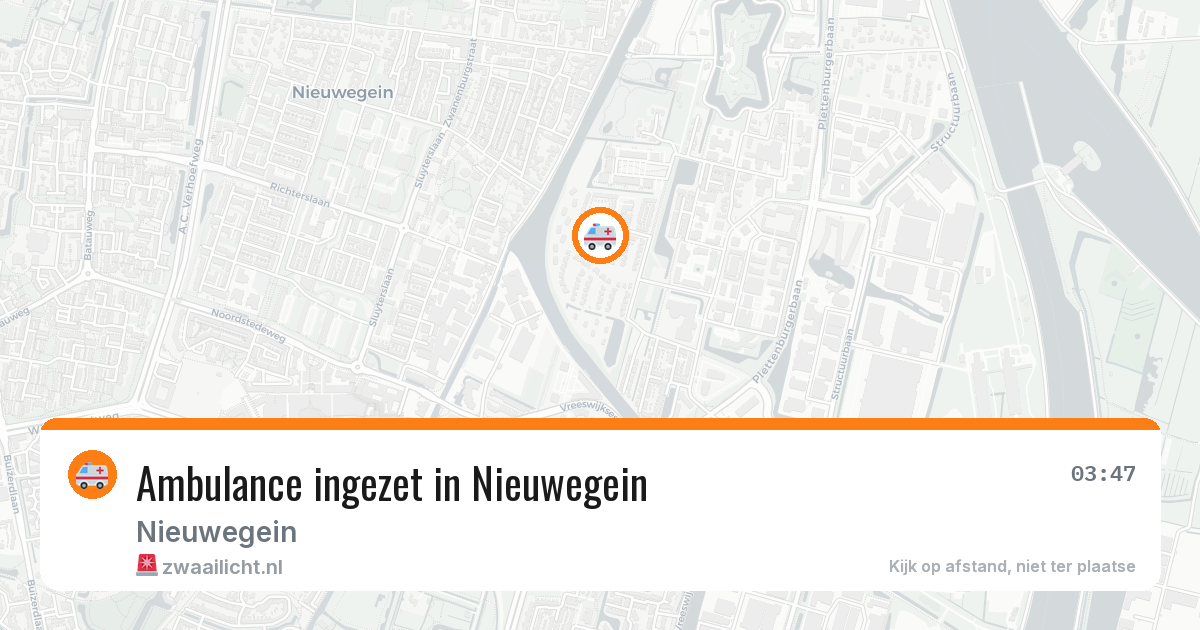 Ambulance ingezet in Nieuwegein — 11 aug 2026