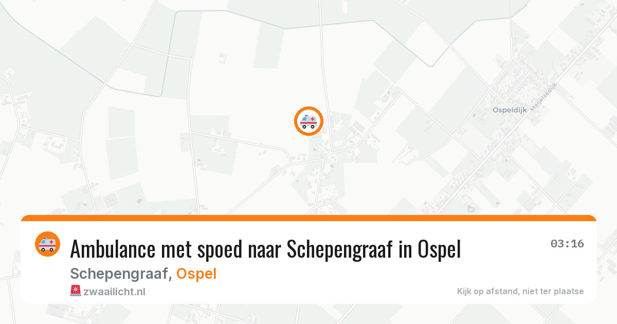 Ambulance met spoed naar Schepengraaf in Ospel — 6 feb 2026