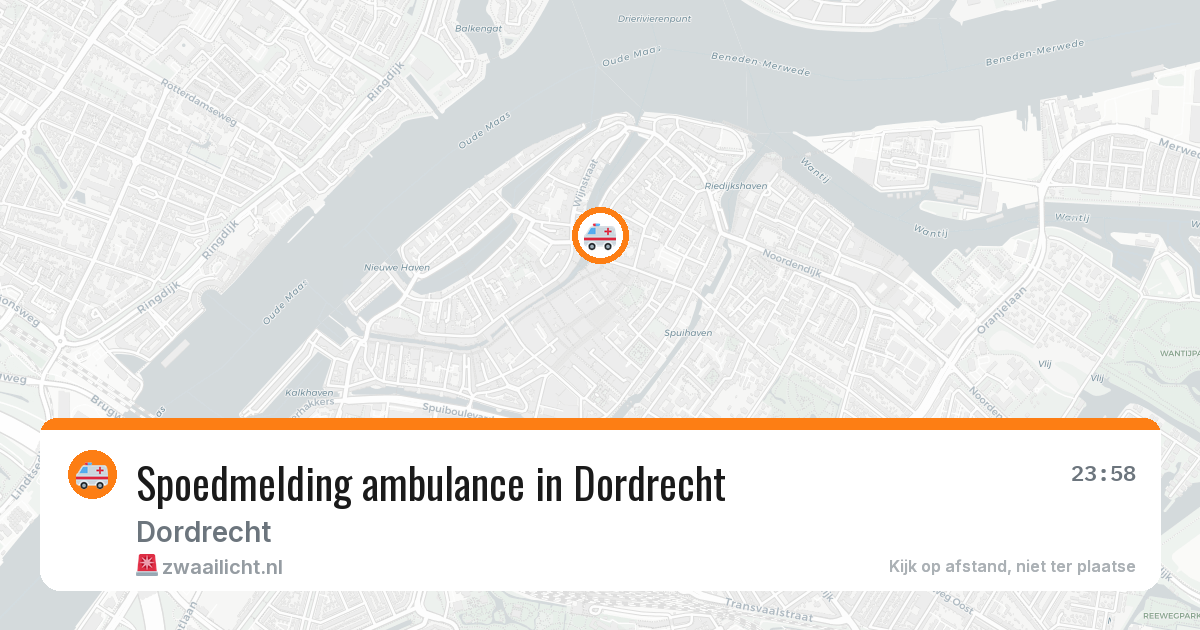 Spoedmelding ambulance in Dordrecht — 21 apr 2026