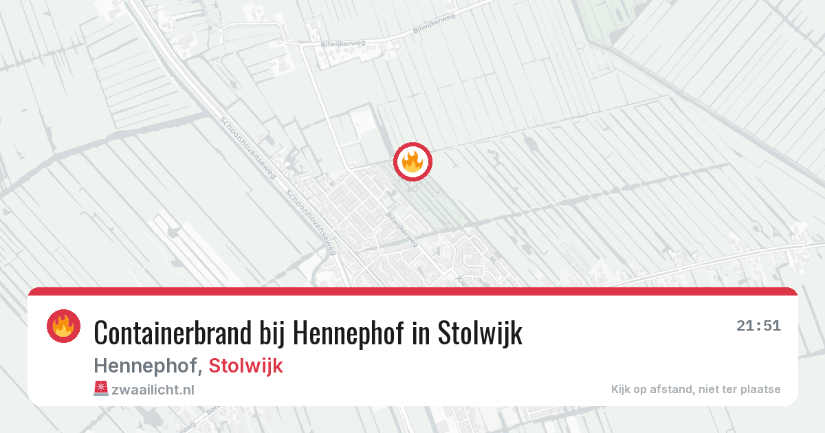 Containerbrand bij Hennephof in Stolwijk — 7 mrt 2026
