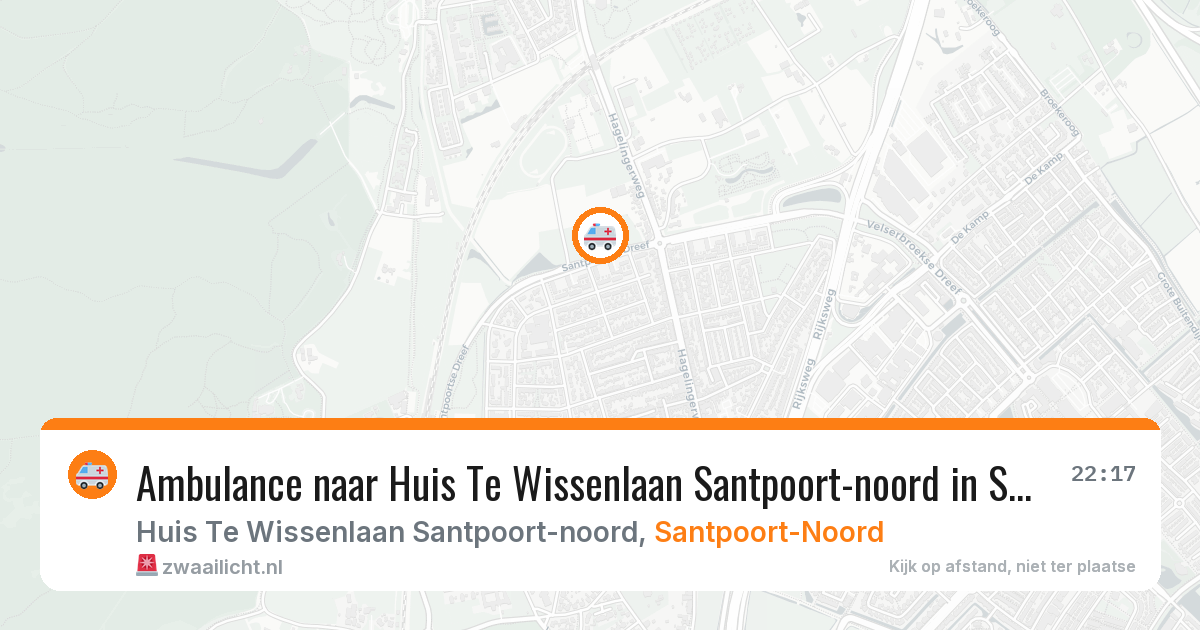 Ambulance naar Huis Te Wissenlaan Santpoort-noord in Santpoort-Noord — 26 mrt 2026