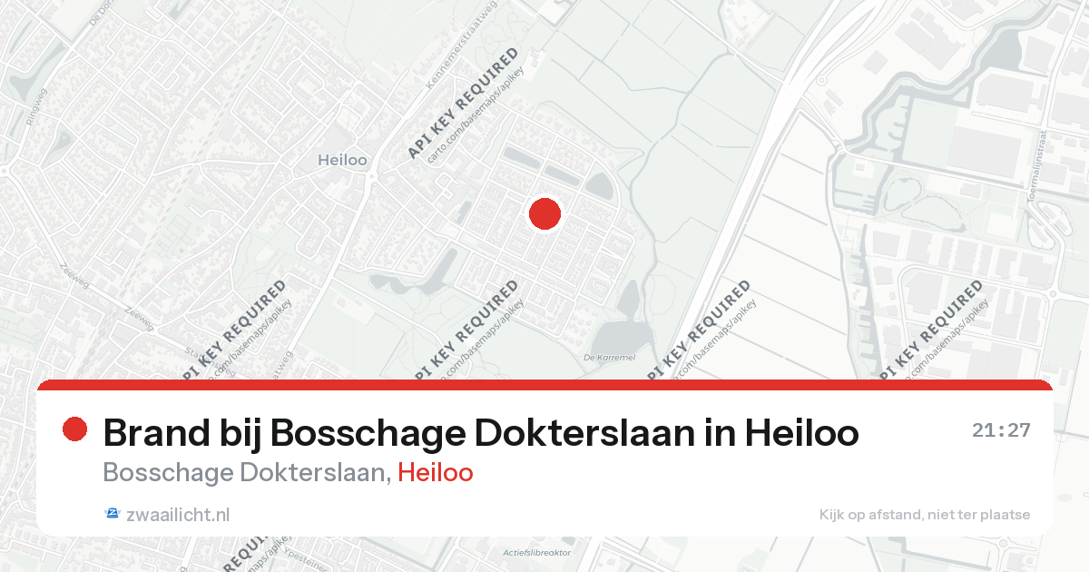 Brand bij Bosschage Dokterslaan in Heiloo — 31 jan 2026