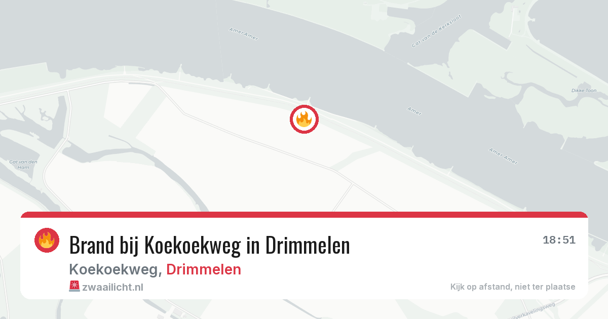 Brand bij Koekoekweg in Drimmelen — 12 jul 2026