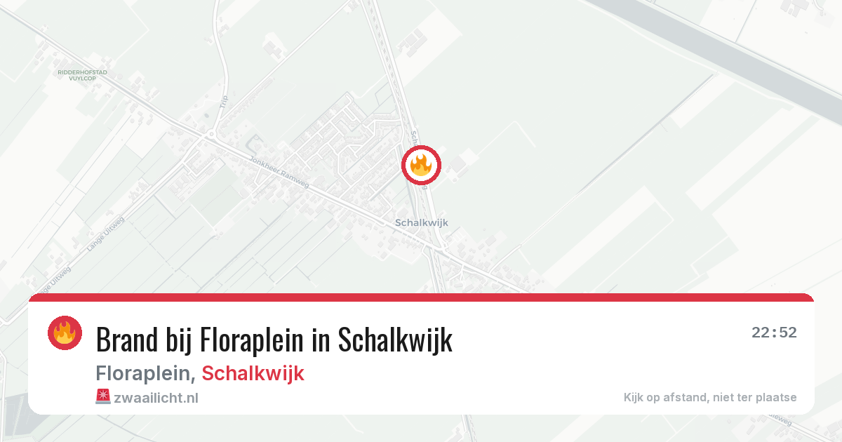 Brand bij Floraplein in Schalkwijk — 27 jun 2026