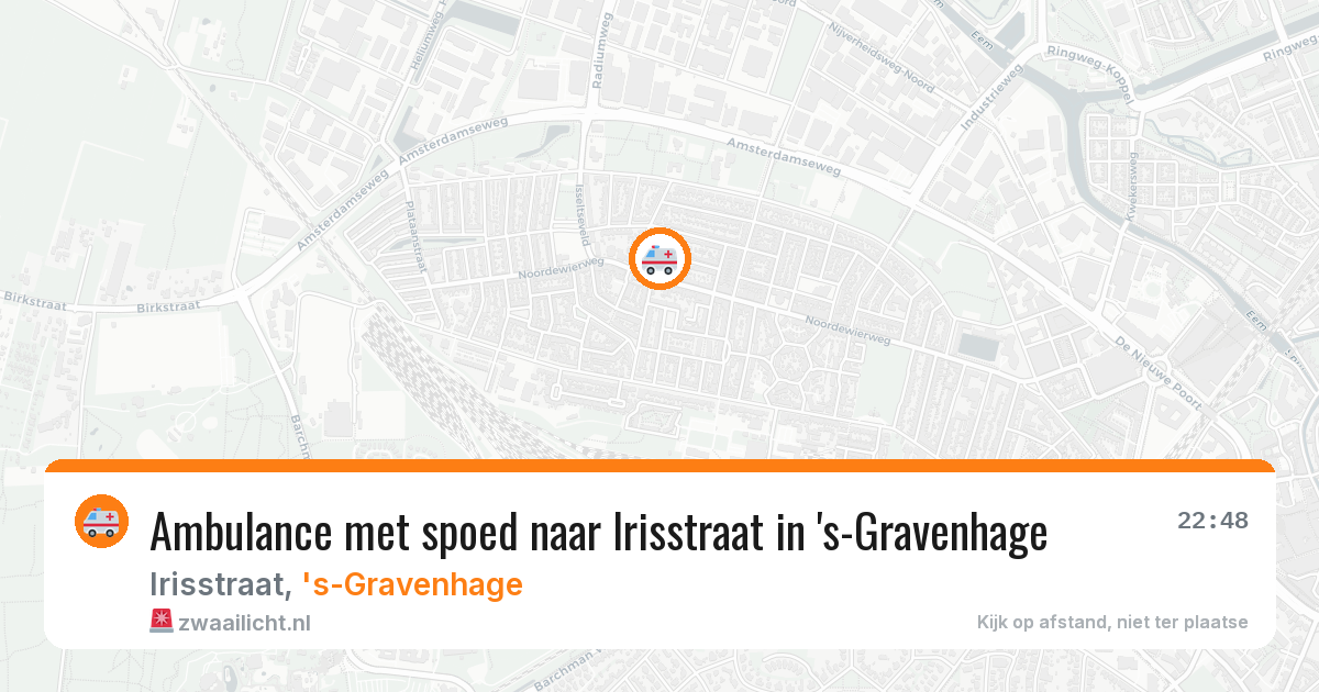 Ambulance met spoed naar Irisstraat in 's-Gravenhage — 17 mrt 2026