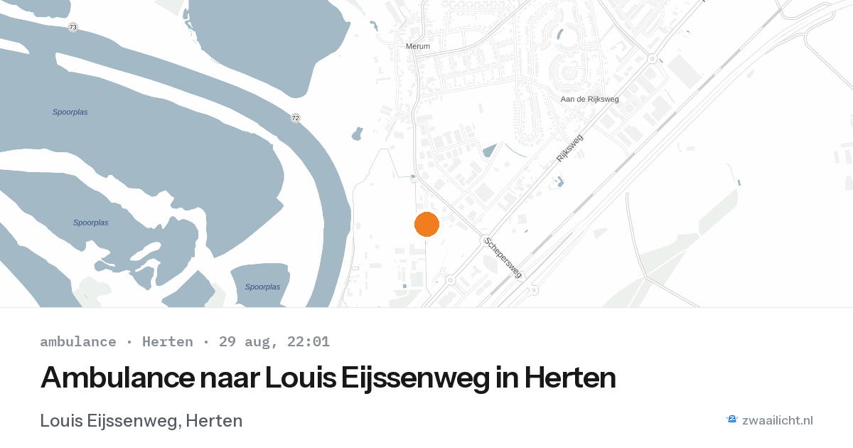 Ambulance naar Louis Eijssenweg in Herten — 29 aug 2026