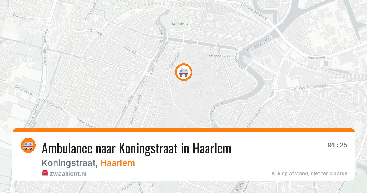 Ambulance naar Koningstraat in Haarlem — 6 jun 2026