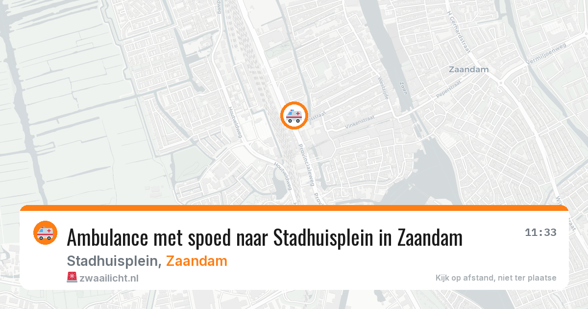 Ambulance met spoed naar Stadhuisplein in Zaandam — 2 jul 2026