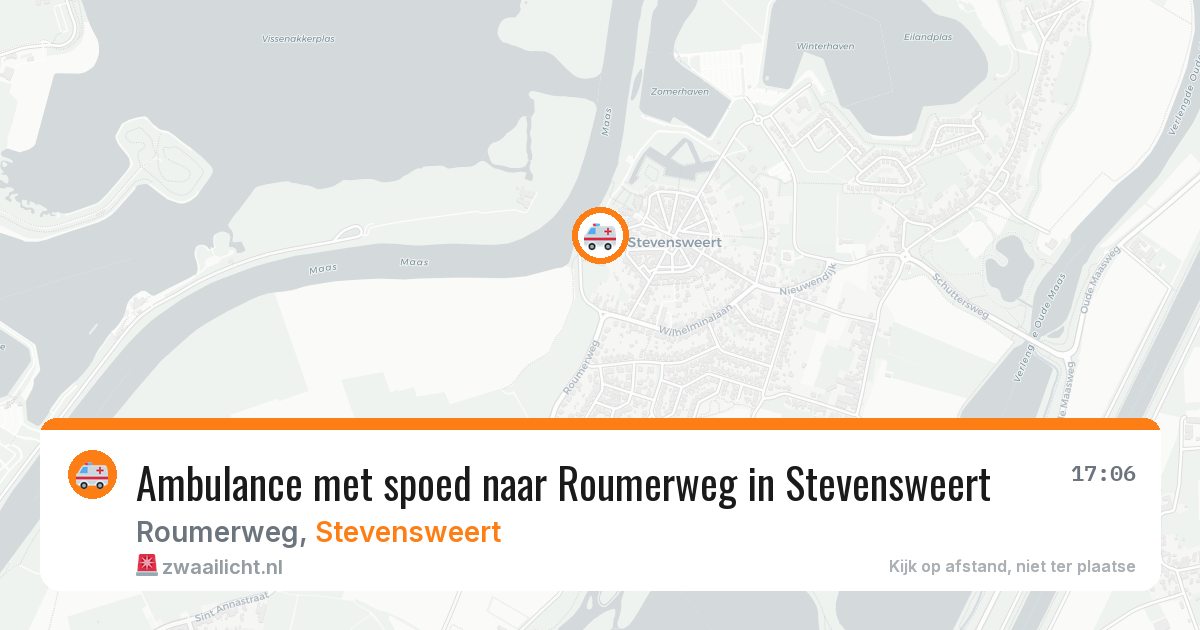 Ambulance met spoed naar Roumerweg in Stevensweert — 3 mrt 2026
