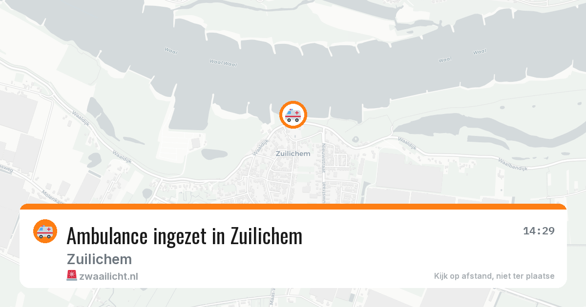 Ambulance ingezet in Zuilichem — 5 aug 2026