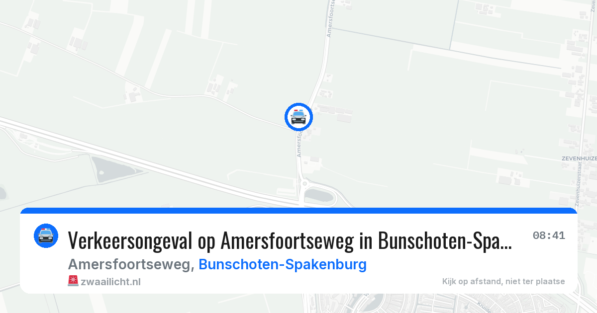 Verkeersongeval op Amersfoortseweg in Bunschoten-Spakenburg — 5 jun 2026
