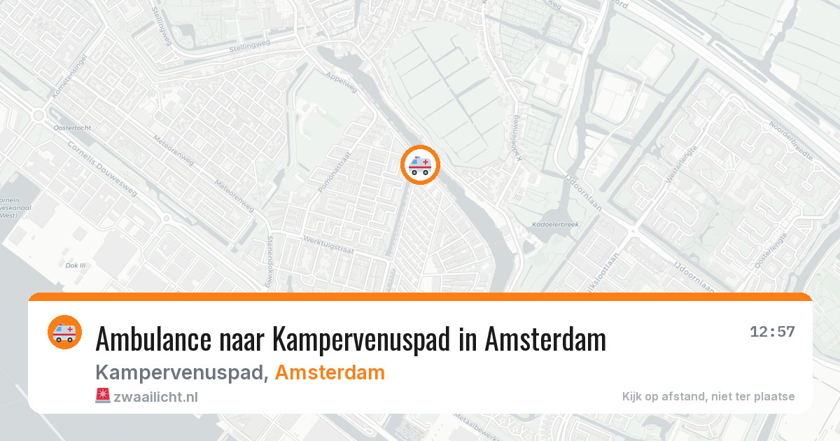 Ambulance naar Kampervenuspad in Amsterdam — 28 mei 2026