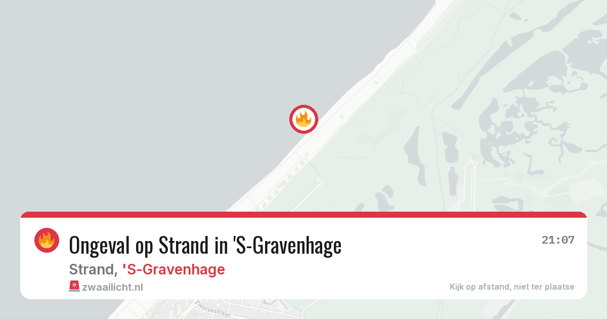 Ongeval op Strand in 'S-Gravenhage — 30 jul 2026