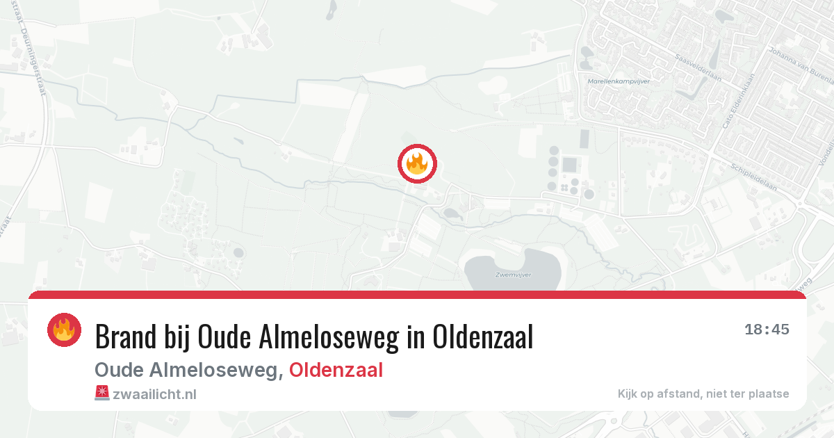 Brand bij Oude Almeloseweg in Oldenzaal — 23 jun 2026