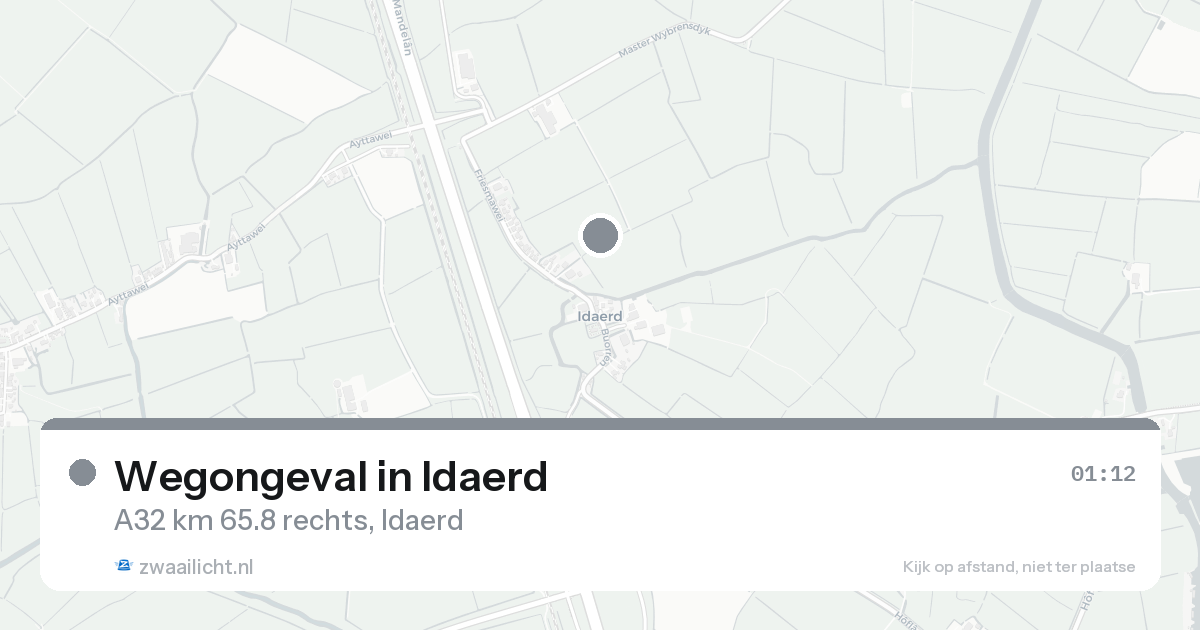 Wegongeval in Idaerd — 19 feb 2026