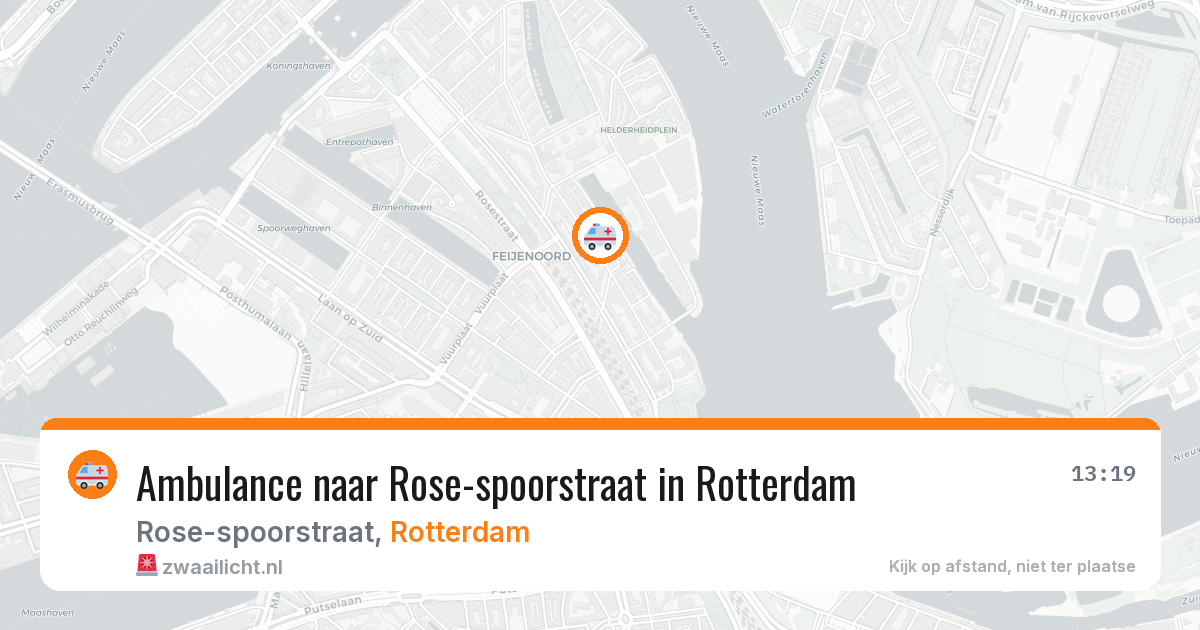 Ambulance naar Rose-spoorstraat in Rotterdam — 2 apr 2026