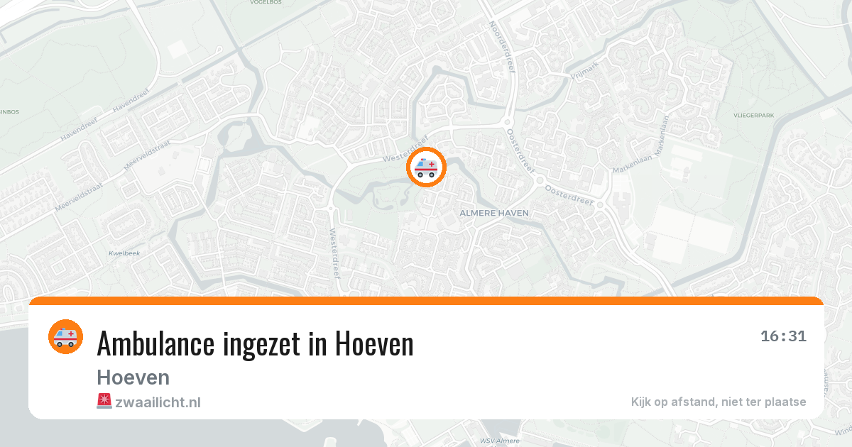 Ambulance ingezet in Hoeven — 26 mei 2026