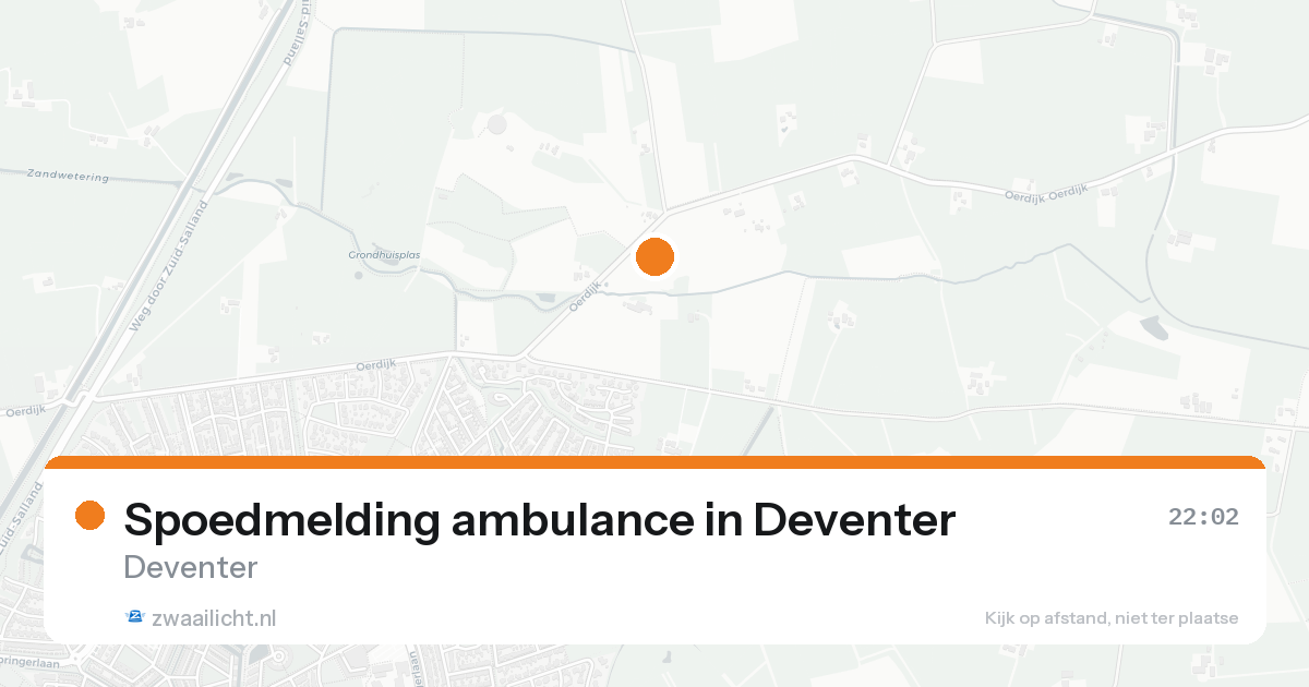 Spoedmelding ambulance in Deventer — 16 aug 2026