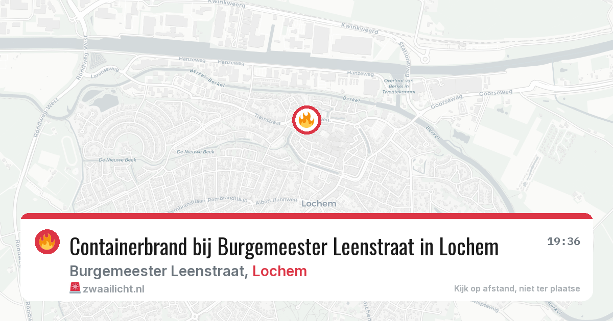 Containerbrand bij Burgemeester Leenstraat in Lochem — 10 apr 2026