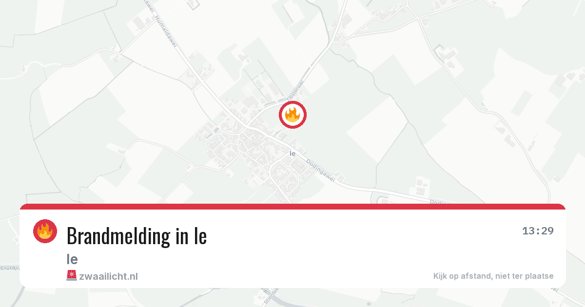 Brandmelding in Ie — 29 mei 2026