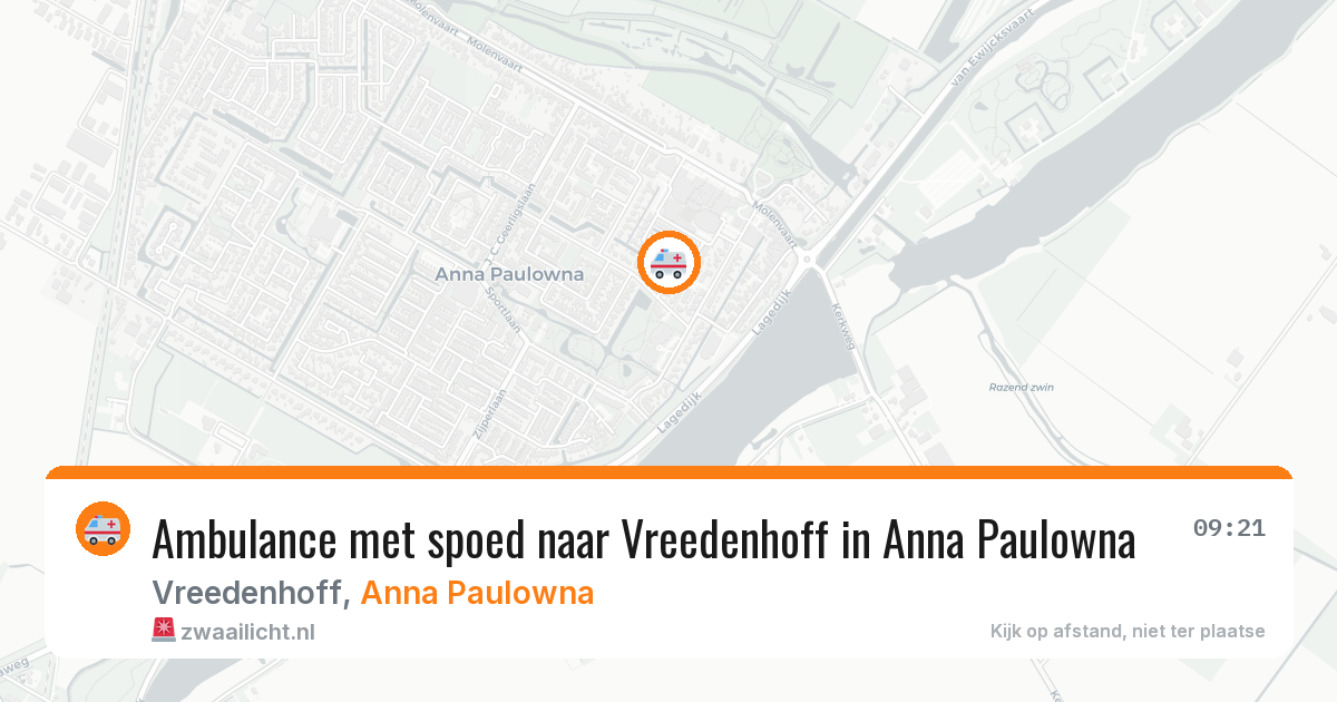 Ambulance met spoed naar Vreedenhoff in Anna Paulowna — 27 apr 2026
