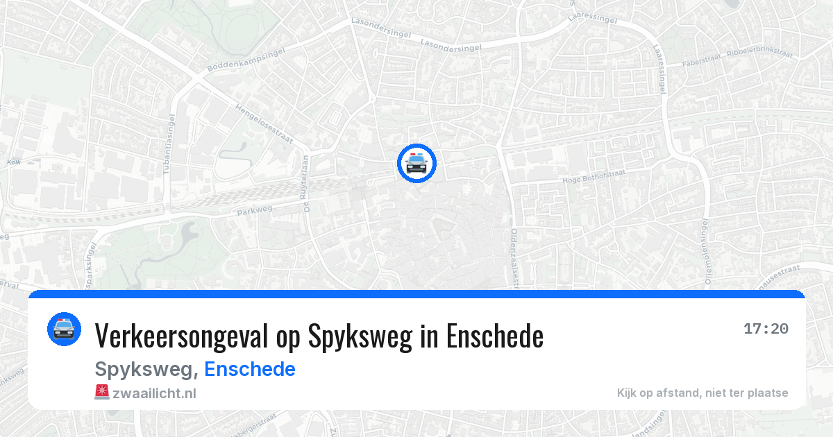Verkeersongeval op Spyksweg in Enschede — 13 jun 2026