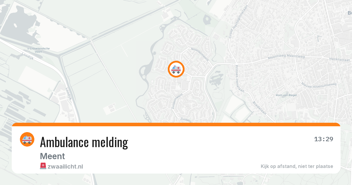 Ambulance melding — 29 mei 2026