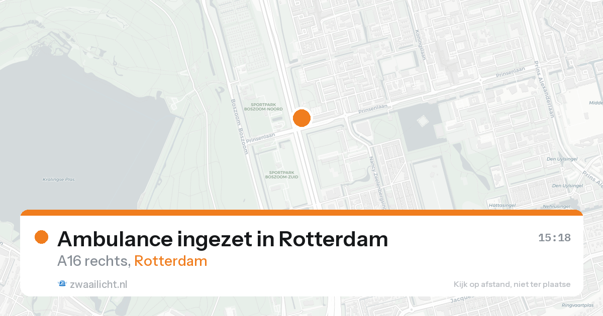 Ambulance ingezet in Rotterdam — 20 aug 2026