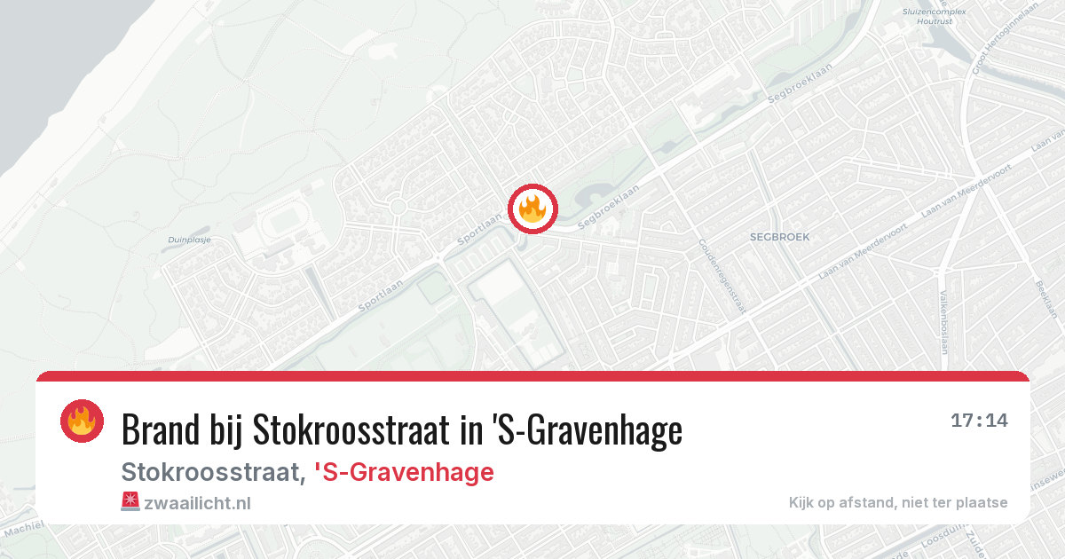 Brand bij Stokroosstraat in 'S-Gravenhage — 31 jul 2026