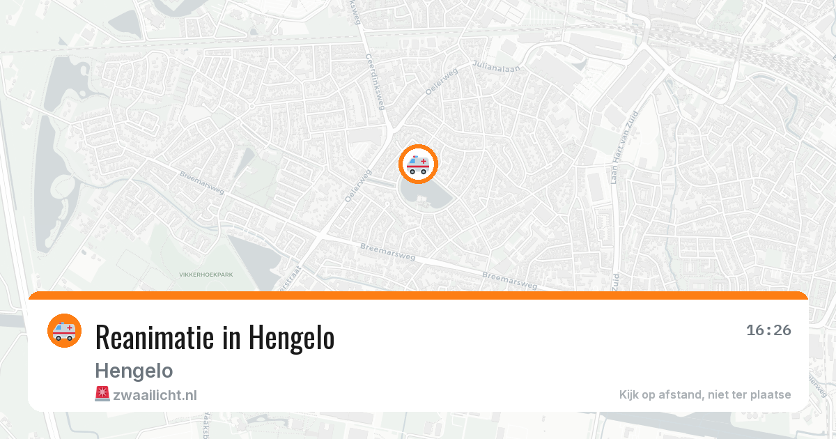 Reanimatie in Hengelo — 11 aug 2026